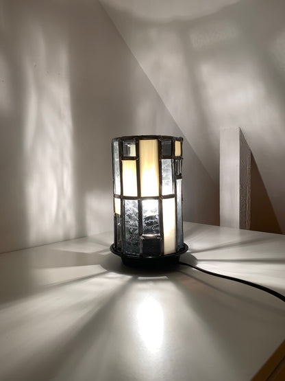 Lampe Evolvéa V. Gris et Ivoire